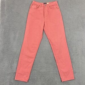 Vintage 90s‎ Button Fly Gap Jeans Pink Made in USA Size 8 Regular Classic Fit